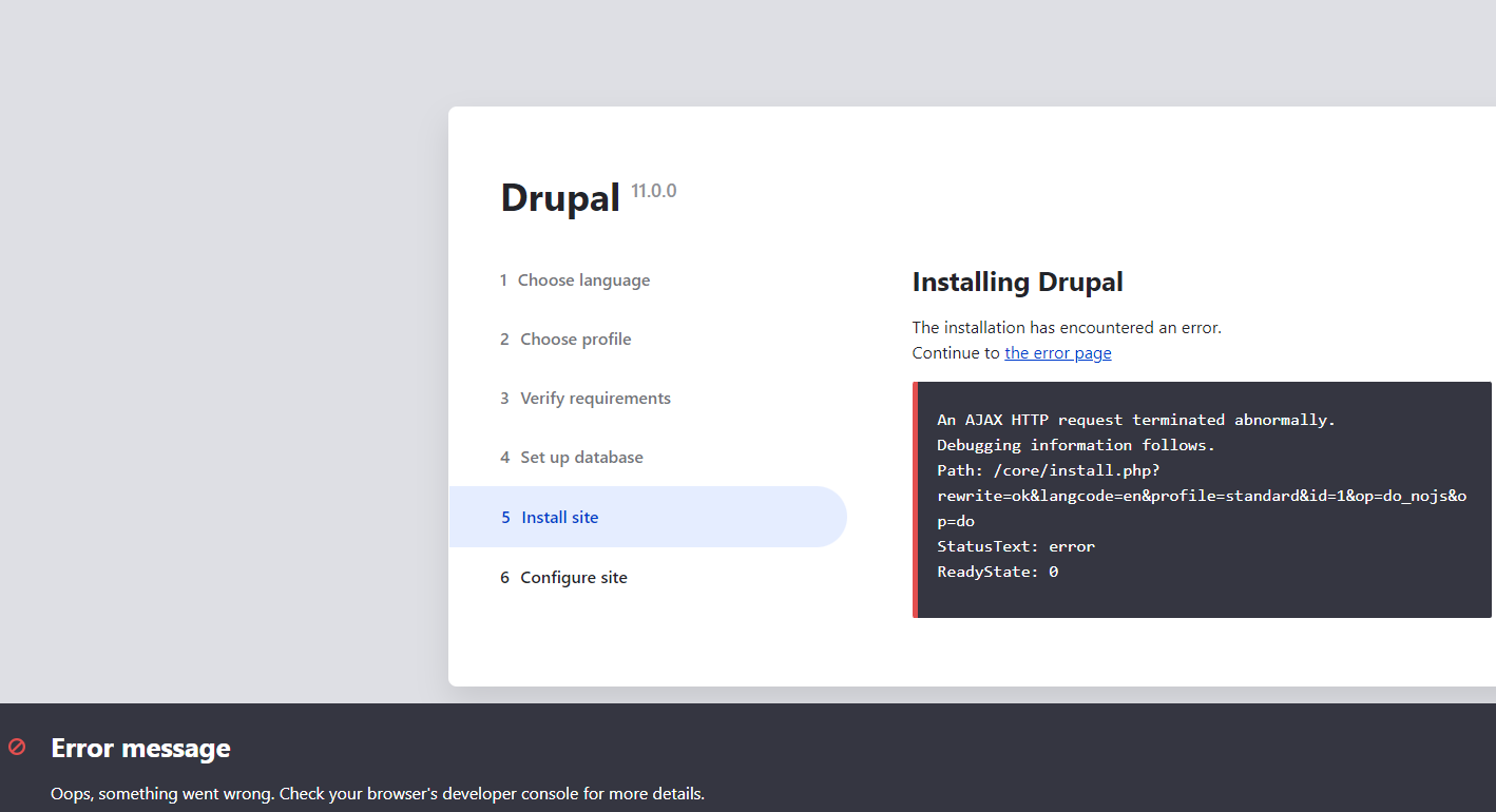 Install, fix bugs, errors drupal website